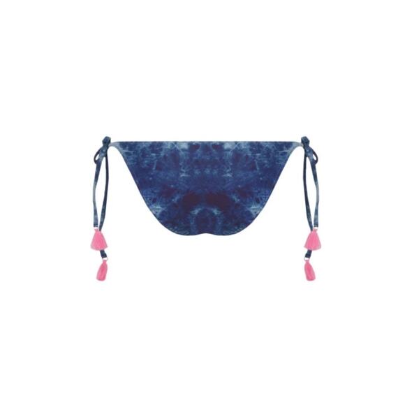 Desigual Eloise Multicolored Sequin Side Tie Pink Tassels Bikini Swim Bottom - L - Picture 14 of 14